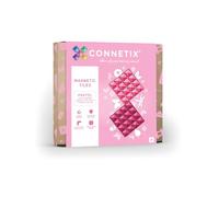 CONNETIX Tuiles Magnétiques Pack Plaques De Base Pastel (Rose Et Baies), 2 Pièces