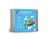 CONNETIX Lot de 24 carreaux magnétiques Rainbow Motion