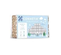 CONNETIX Tuiles Magnétiques Pack Rectangles Transparent, 12 Pièces