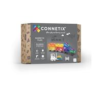 CONNETIX Tuiles Magnétiques Pack Transport Arc-en-Ciel, 50 Pièces