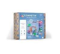 Connetix Tuiles magnétiques Pastel – Pack d'extension Circuit de billes, 80 pièces