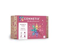 CONNETIX Tuiles magnétiques Pastel Paquet géométrique, 40 pièces
