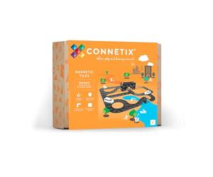 CONNETIX Tuiles magnétiques Routes Paquet créatif, 48 pièces