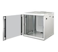 Connetto - Armoire Rack 19" 9 unités murales pour Filets mm (a) 510 x (l) 600 x (p) 450 mm Couleur Gris Porte Verre