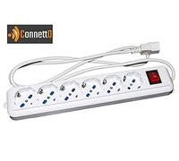 Connetto Multiprises Groupes de continuité avec 6 Prises tripolaires 10/16A fiche IEC C14