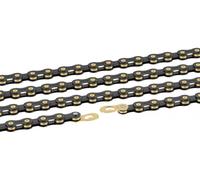 Connex 2321-10SB-1140 Chaîne de dérailleur 10SB, 1/2' x 11/128', 114 maillons, 5,9 mm,10 fois, noir/or