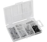 Connex Assortiment d'ongles 650 pièces - Broches métalliques & peignes en kit - Pré-triés dans une boîte en plastique pratique - Convient pour la maison, l'atelier, etc. / Kit de clous/Boîte de