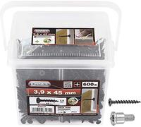 Connex B30127 Lot de 600 Vis à fixation rapide butée de profondeur PH 3,9 x 45 mm