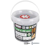 Connex B30146 Vis poteaux extérieur avec rondelle/embout TX 8 x 40 mm galvanisées 48 pièces