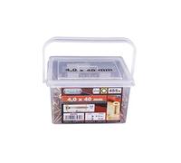 Connex B30192 Vis universelles à tête fraisée avec empreinte étoile TX pour panneaux de particules 4,0 x 40 mm 455 pièces Jaune