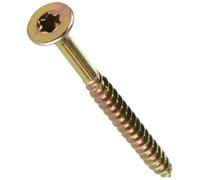 Connex B30194 Vis universelles à tête fraisée avec empreinte étoile TX pour panneaux de particules 5,0 x 60 mm 195 pièces Jaune