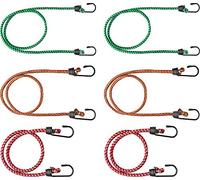 Connex B34078 Jeu de 6 Tendeurs élastiques bagage pour sécurité optimale 600/800/1000 mm