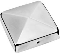 Connex Capuchon de poteau 70 x 70 mm, sans boule, matériau : acier inoxydable A2, 1 pièce, HV4320