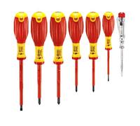 Connex COX334207 Tournevis d'Electricien VDE, Multicolore, Set de 7 Pièces