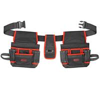 Connex COX952056 Ceinture à outils 2 poches 8 compartiments Noir