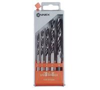 Connex COX972325 Mèches à bois hélicoïdales en Acier au chrome-vanadium, Argent, Set de 5 Pièces