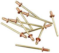 Connex COXT197306 Rivets borgnes en Cuivre/Bronze, Brun/or, 3,2 x 6 mm, Set de 50 Pièces