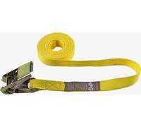 Connex DY270555 Sangle d'arrimage Monobloc 3,5 m x 25 mm Charge maximale 245 kg avec cliquet de Tension, sans Crochet en polypropylène, Jaune