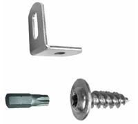 Connex HV4309 Lot de 4 fixations de barrière Acier Inox