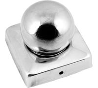 Connex HV4322 Capuchon de Plot avec Boule, 70 x 70 mm, Acier INOX v2a