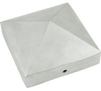 Connex HV4326 Capuchon de Plot Pyramide, 90 x 90 mm, Aluminium