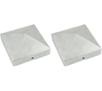 Connex HV4326 Capuchon de plot pyramide Alu 90 x 90 mm (Lot de 2)