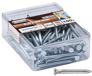 Connex HV4520 Lot de 100 Clous d'ancrage galvanisé 4,0 x 60 mm