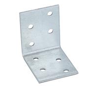 Connex HVG2420 Lot économique de équerres d'angle 50 x 50 x 40 x 2 mm, galvanisé, 25 pièces, Multicolore, 50 x 50 x 40 mm