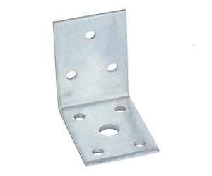 Connex HVG2600 Lot de 25 Equerres d'angle galvanisé 50 x 50 x 35 x 3 mm