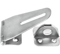 Connex HVRJ20038 - Loquet de porte - 110 x 38 mm - Avec plaque à œillets en acier inoxydable - Pour serrure et goupille - Bleu galvanisé