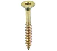 Connex B30195 Vis universelles à tête fraisée avec empreinte étoile TX pour panneaux de particules 5,0 x 70 mm 160 pièces Jaune