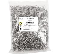 Connex Lot de vis universelles 3,5 x 30 mm - 1 kg - Tête fraisée - Entraînement PZ Pozidriv - Filetage complet - Acier inoxydable - Jeu de vis dans le sac - KL3263530
