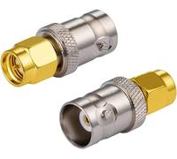 Connexion Adaptateurs RF SMA BNC Adaptateur SMA Mâle vers BNC Femelle Radio Amateur Radio électronique Portable WLAN Scanner Caméra Vidéosurveillance Fil Radios Bidirectionnelles