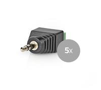Connexion d'alimentation CCTV | Bloc terminal à 3 voies | Sortie 3.5mm mâle | Mâle | Vert / Noir