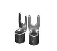 Connexion de câble en Fil de cuivre UT10-4/5/6/8/10, 10 mm2, Plaque UY, Fourche, connecteur électrique, cosse, sertissage Non isolé(UT 10-10 (Copper),Quantity-20Pieces)