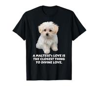 Connexion divine, amour des chiots maltais, lien chien et propriétaire T-Shirt