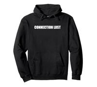 Connexion Perdue Sweat à Capuche, Unisexe pour Adultes, Noir, L