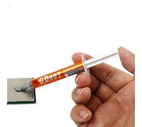 Connexion thermique, pâte thermique pour ordinateurs portables - Seringue à graisse en silicone conductrice pour composants de refroidissement d'ordinateur, processeurs, appareils électroniques et