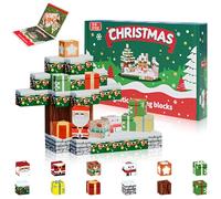 Connextion Lot de 60 blocs de construction magnétiques de Noël pour enfants à partir de 3, 4, 5, 6, 7, 8, 9 ans, jouets magnétiques de construction, décorations de Noël pour garçons et filles
