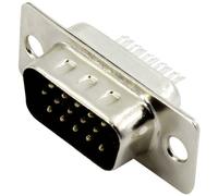 Connfly DS1035-15MBNSISS SUB-D mâle 180 ° Nombre de pôles: 15 à souder