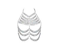 Connie Cloris Chaîne de corps sexy une pièce pour femme avec pampilles en cristal, One Size, Métal non précieux, Pas de gemme