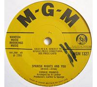 CONNIE FRANCIS - spanish nights and you 45 rpm single