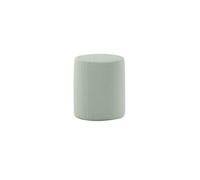 CONNIE - Pouf Rond 41cm Tissu Bouclé Vert Olive -