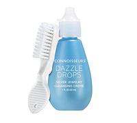 Connoisseurs Brush & Dazzle Solution de nettoyage liquide pour bijoux en argent - Pour bague en or et diamant, collier, Plastique, n'importe quel