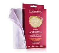 Connoisseurs Chamoisine Nettoyage pour Bijoux en Or et Montres - Chiffon de Polissage pour Restaurer la Brillance - 100% Fibre de Coton - 28 x 35 cm