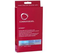 Connoisseurs Chamoisine Nettoyante pour Bijou en Argent et Pierres - Chiffon de Polissage pour Brillance Contre Poussière - 100% Coton - 28 x 35cm