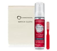 Connoisseurs Kit de nettoyage de montre | Mousse netoyante pour et chiffon de nettoyage avec brosse de nettoyage | Nettoyant de polissage de pour enlever la saleté et chiffon pour faire