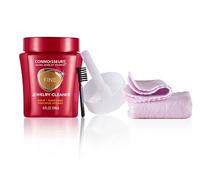 Connoisseurs Kit Nettoyant Bijoux - Nettoyage Diamants Platine Or Blanc Montres Boucles d’oreilles - Inclus Chamois de Polissage Gratuit