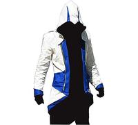 Connor Kenway Costume Assassins Creed 3 Veste en jean à capuche - Bleu - X-Small