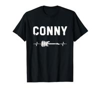 Conny Guitare Battement De Coeur Musique Guitariste T-Shirt Graphique avec Valeur